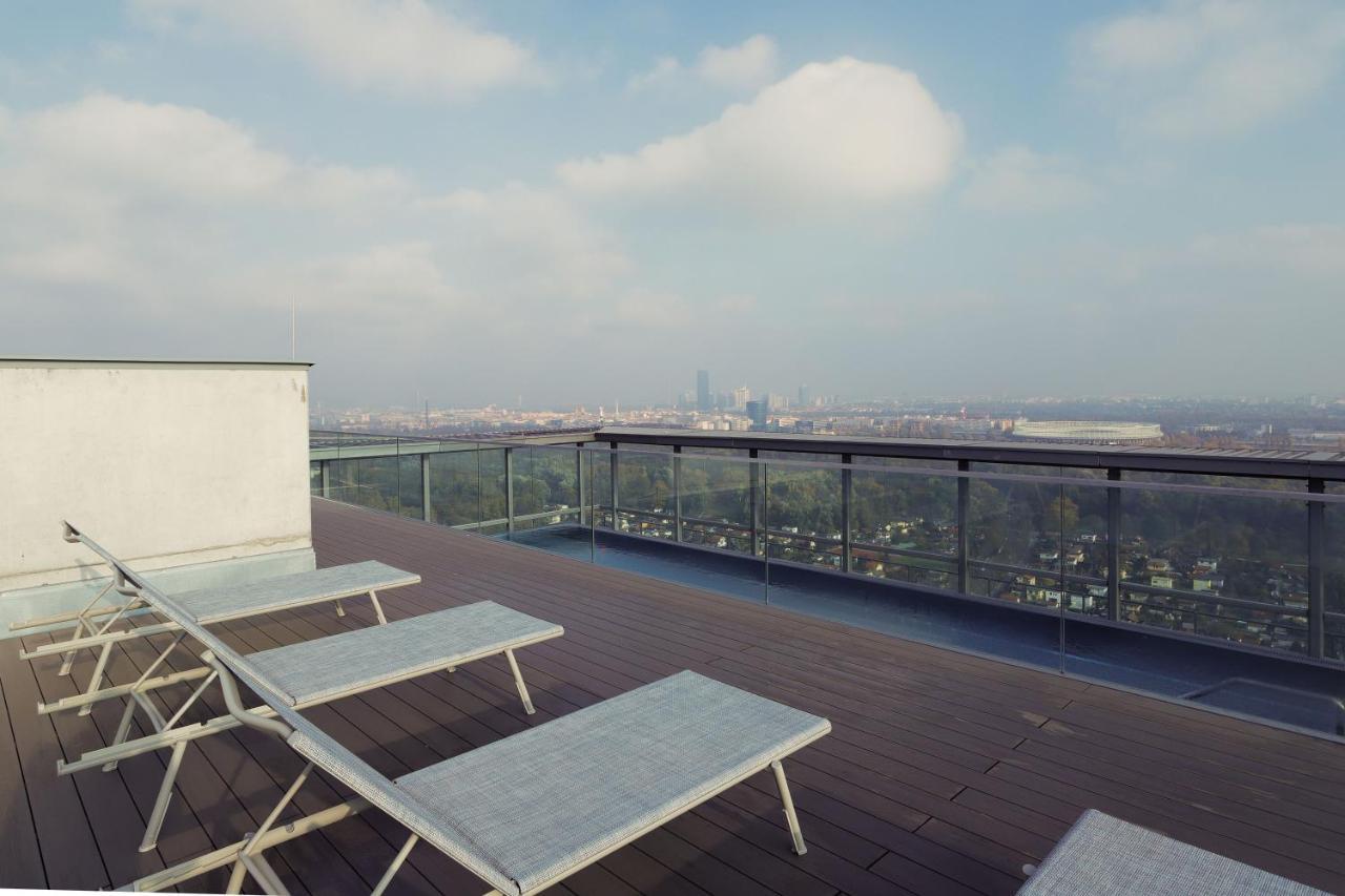 Triiiple Suites Level 22 mit Balkon und Tiefgarage Wien Exterior foto